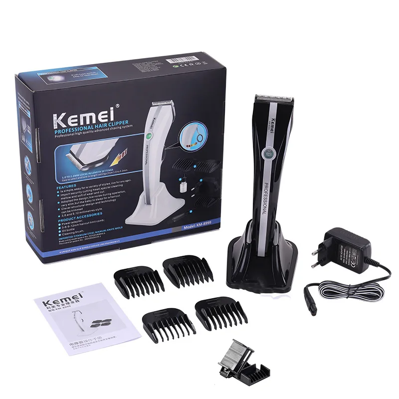 Hair Clipper Hair Trimmer Kemei 8999 for Women Cutting Machines Nozzle Polisher HG Polishen for Long