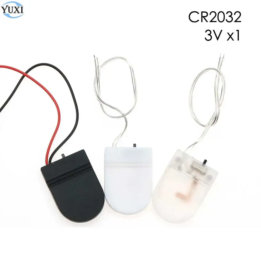 YuXi 3 шт. CR2032 кнопочный держатель батарейного отсека чехол с переключателем