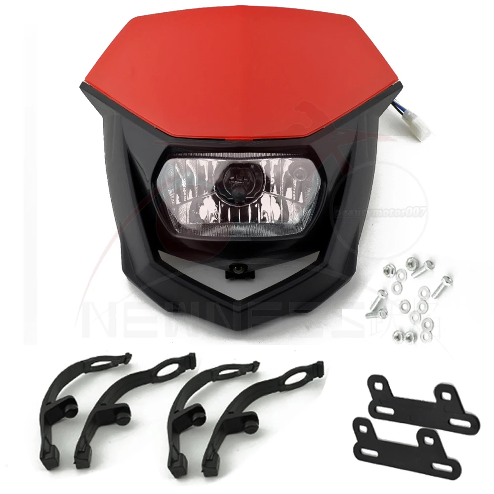 Эндуро крест Halo головной светильник двойной уличные бойцы спортивный головной светильник налобный фонарь обтекатель для XR125 XT350 WR250 WR426 YZ450 DRZ400SM