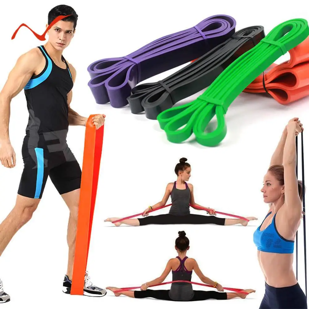 

208cm Fitness Resistance Heavy Duty Bands Unisex Strength Training band Latex Yoga Elastic Bands Loop Expander for Gym Exercise