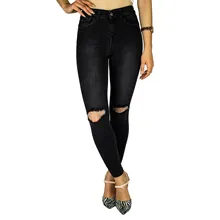 Джинсы для женщин, джинсы для мам, джинсы с высокой талией, женские джинсы с высокой талией, эластичные джинсы размера плюс, женские потертые джинсы, узкие брюки-карандаш