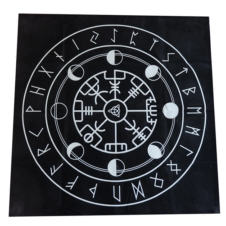 Кольцо богини фазы Луны Таро Luen Rune Tarot Волшебная церемония ткань пятиконечная