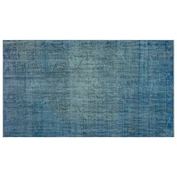 

Handmade Blue Vintage Overdyed Turkish Area Rug 161x280 Cm-5'3''X9'2''