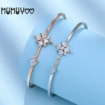 

High-quality swa 1:1 fashion charm moon star bracelet women shiny star bracelet jewelry, gift jewelry for girlfriends.