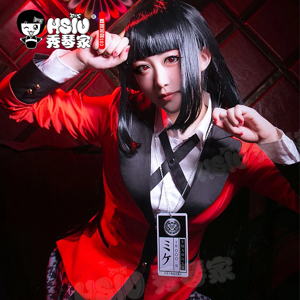 Парик для косплея HSIU yumeko jabami парик костюма какейгуруи парики костюмы на Хэллоуин