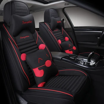 

Full Coverage flax fiber car seat cover auto seats covers for Toyota 4 RUNNER 86 ALPHARD ALTIS AVALON CAMRY CELICA CH-R
