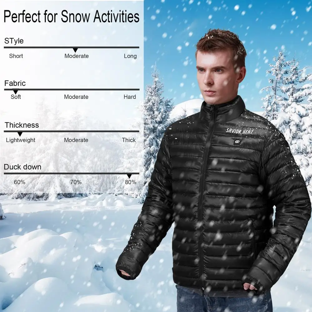 Savior Heated Jacket Winter Electric 