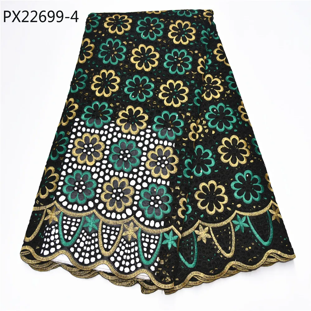 Высокого качества зеленого цвета с перфорацией из хлопковой ткани с вышивкой в африканском стиле; на шнуровке; свадебные красивая ткань