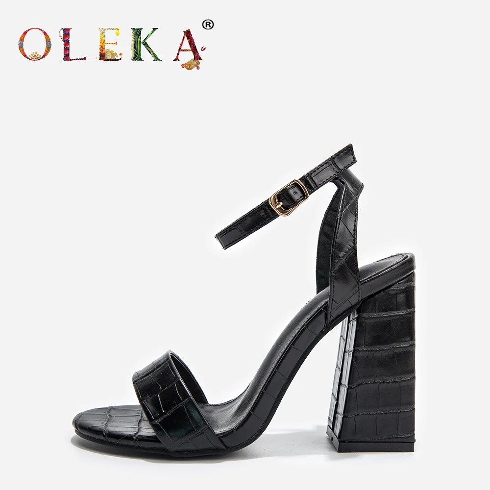 

OLEKA 2020 Summer New High-heeled Sandals Women Fashionable Simple Solid Color Sexy Comfortable And Breathable Women's Shoes