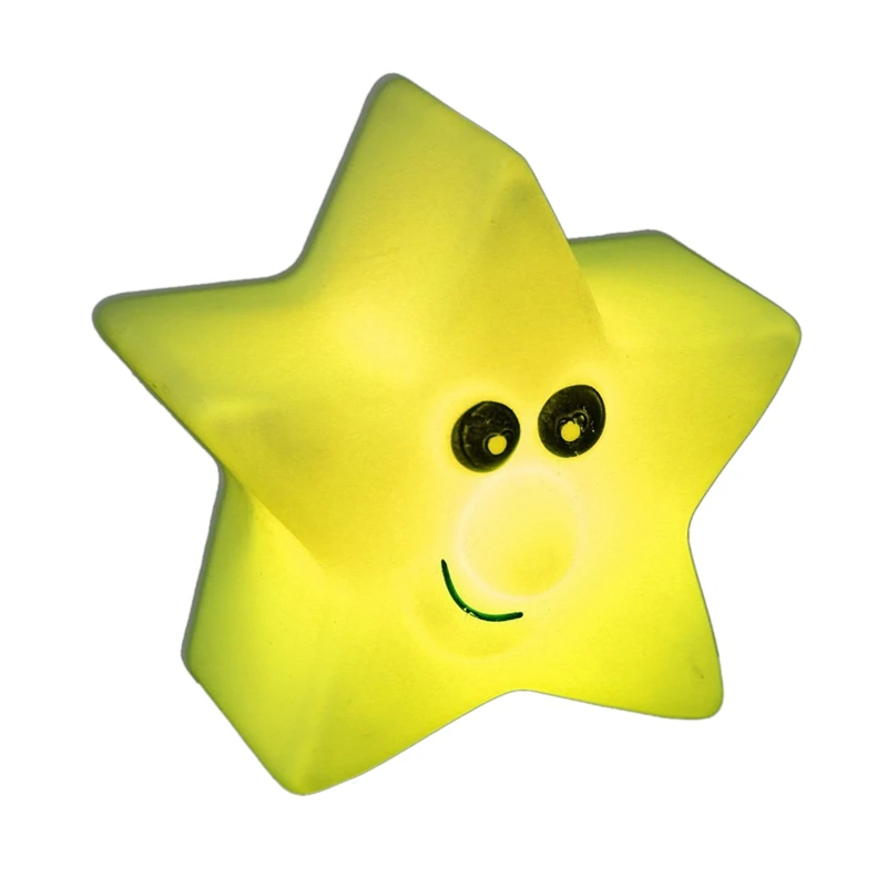 Ночник светодиодный в форме лампы милые звезды цвета Изменение каваи для ребенка