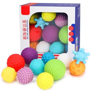 

6/11 Pcs Textured Baby Ball Set Baby Massage Balls Soft Infant Tactile Senses Sensory Activity Toy