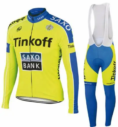 Tinkoff Pro Джерси с длинным рукавом для велосипедной команды, одежда для гоночного велосипеда, одежда для горного велосипеда, одежда для велоспорта