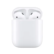 Оригинальные Apple AirPods 2nd с зарядным чехлом беспроводные Bluetooth наушники стерео музыкальные наушники для iPhone 7 8 iPad Mac часы
