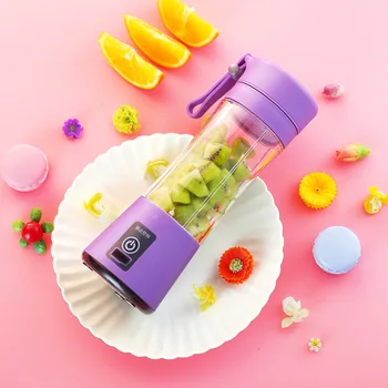 

380ml Portable Juicer Electric USB Rechargeable Smoothie Blender Machine Mixer Mini Juice Cup Maker fast Blenders food processor