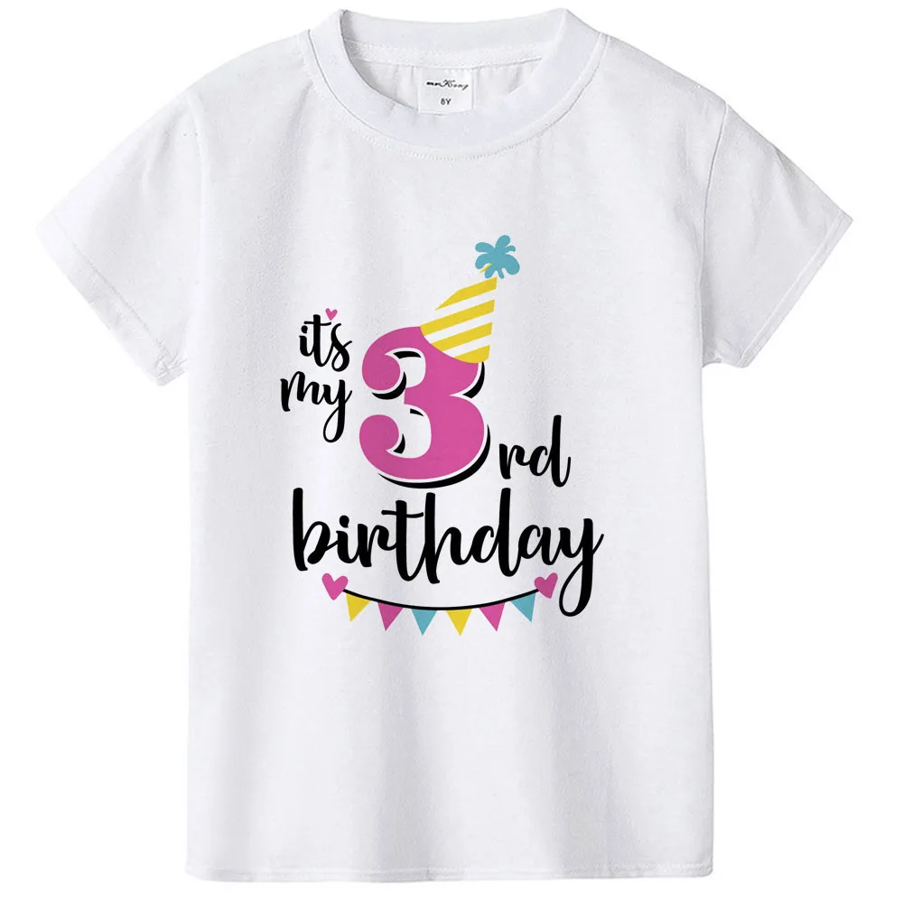 1 предмет, Семейные комплекты «It's My Three Birthday» футболки на день рождения для мамы, папы, дочки и сына вечерние футболки для маленьких мальчиков и девочек