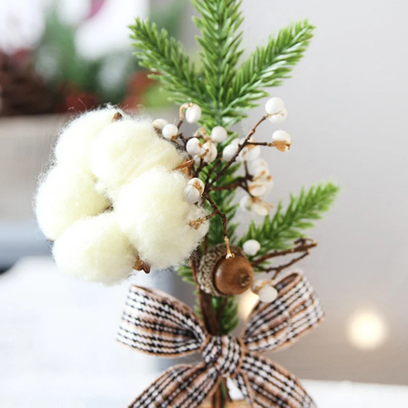

25CM Mini Simulation Christmas Tree Potted Household Desktop Decoration Window Christmas Decoration festival party decorations