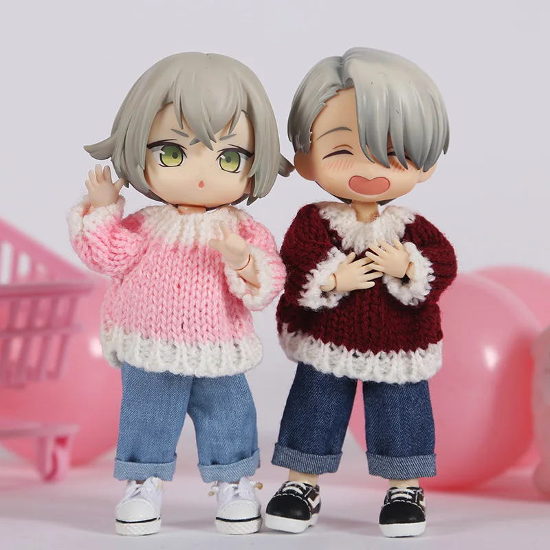 OB11 Детские куклы аксессуары для кукольной одежды новогодний свитер 1/8 BJD Obitsu11 с