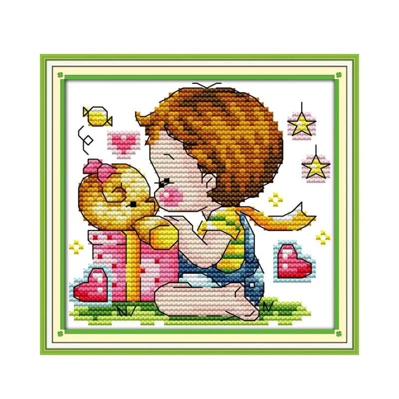 teddy bear cross stitch