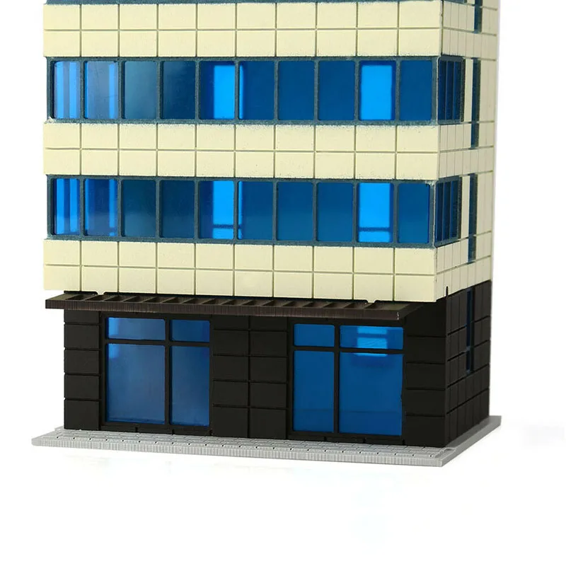 N Scale Outland модели цветной современный город Белый здание большая квартира
