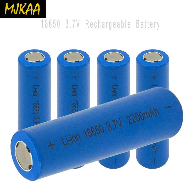 MJKAA 18650 3 7 V 2200 mAH перезаряжаемая литий ионная батарея + 1 шт одиночное зарядное