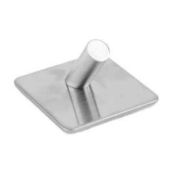 

New 304 Stainless Steel 3M Self Adhesive Hook Hat Key Rack Bathroom Kitchen Towel Hanger Wall Mount Stick On Sticky Hanger