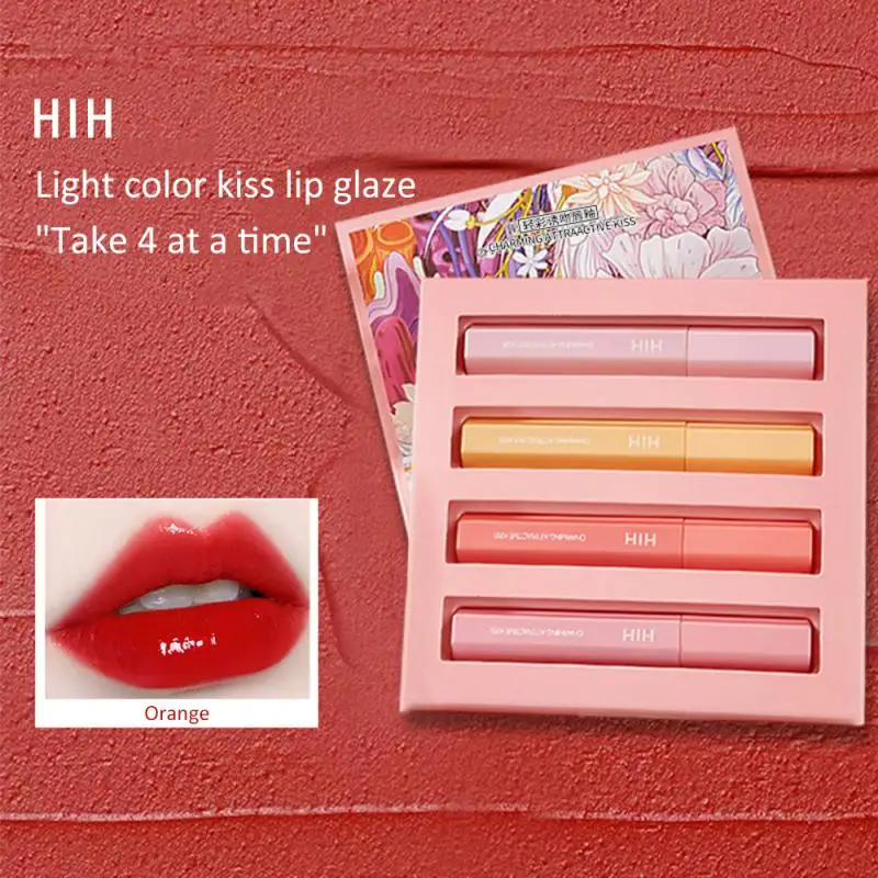 HIH 4 Pcs/Set lip gloss set matte lipgloss liquid lipstick Long lasting lipstick set lip tint lipgloss maquillaje makeup TSLM1 HIH 4 Pcs/Set lip gloss set matte lipgloss liquid lipstick Long lasting lipstick set lip tint lipgloss maquillaje makeup TSLM1