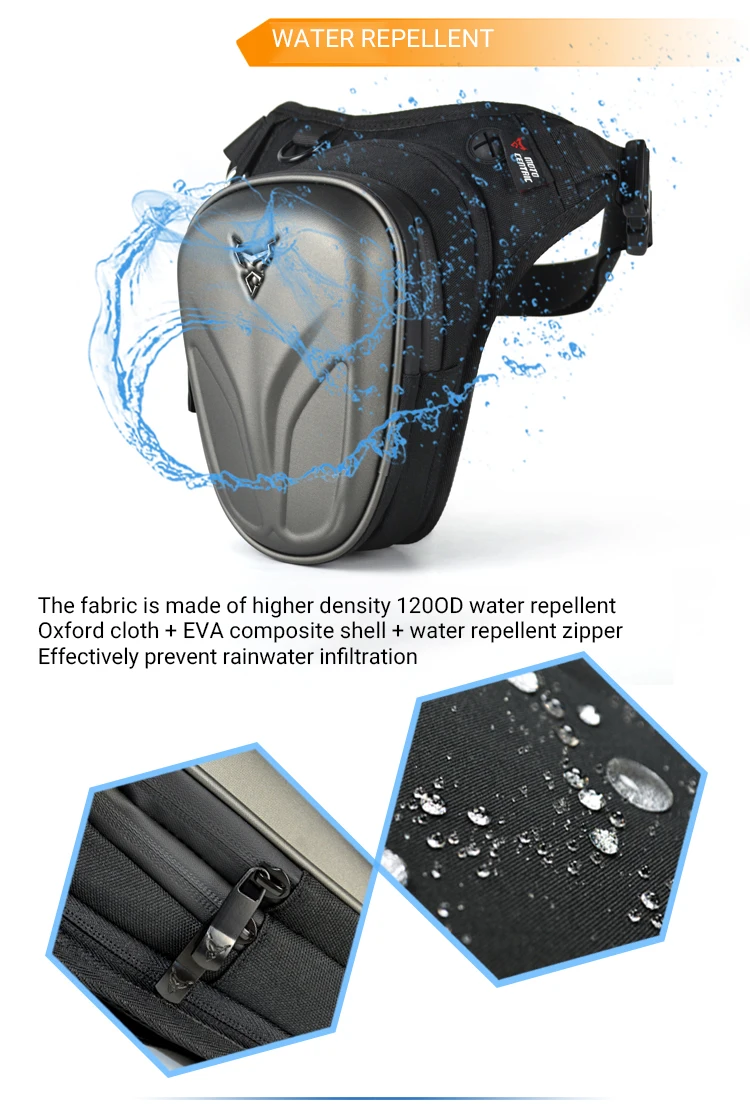 Motocentric Motorcycle Drop Leg Bag Waterproof Motorcycle