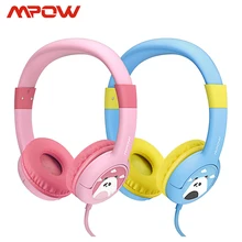 2-Pack Mpow BH181 проводные наушники детские наушники подарок для детей Мальчики Девочки Макс 85 дБ мягкие амбушюры для iPhone iPod MP3 MP4 ноутбука