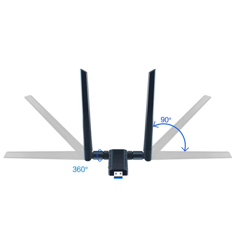 Wi Fi адаптер 1900 Мбит/с USB два диапазона внешний ресивер 802.11b/G/N|Сетевые карты| |