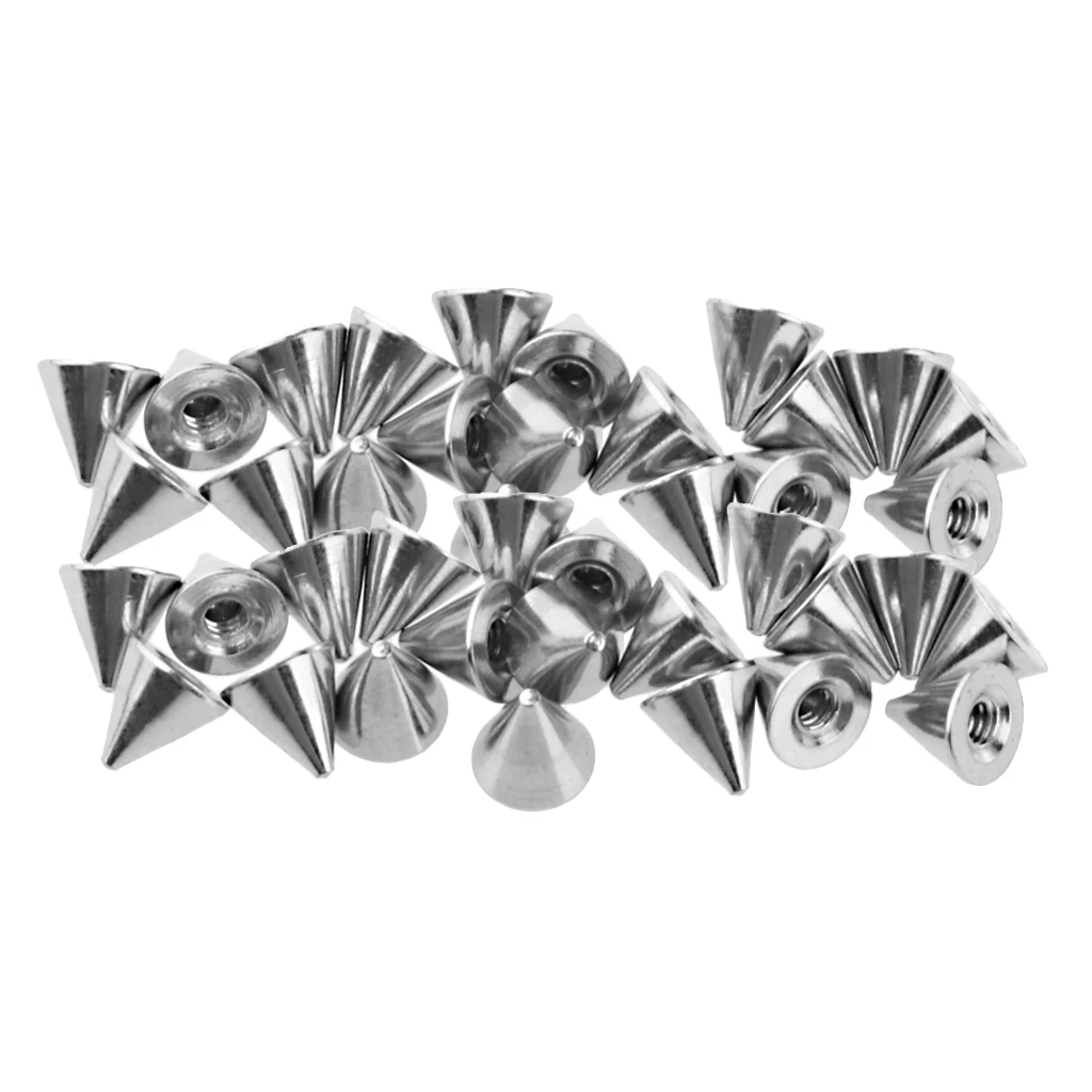 40pcs Assorted 4mm 5mm Cone Ball Screw-fit 14G Piercing Jewelry End