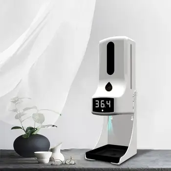 

1000ml K9 Pro Wall-mounted thermometer with Soap Dispenser,with alarm, suitable for use in offices,home schools and communities