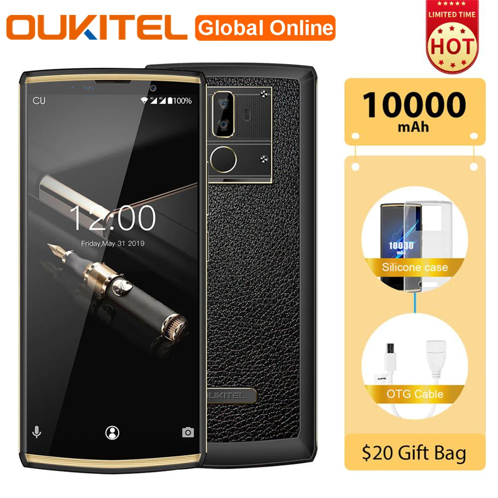 OUKITEL K7 Pro смартфон 10000 мАч Android 9 0 Octa Core 4G Оперативная память 64G Встроенная 6 дюймов
