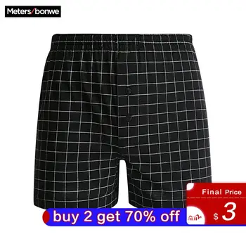 

Metersbonwe Men's Underwear Spring New Comfortable Plaid Loose Shorts Men's Boxer Pants Arrow pants Boxer Underpants