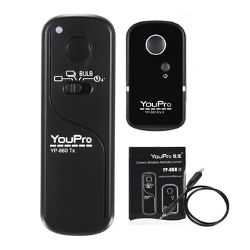 

YouPro YP-860 S2 2.4G Wireless Remote Control Shutter Release Transmitter Receiver for Sony A58 A7R A7 A7II A6000 DSLR Cameras