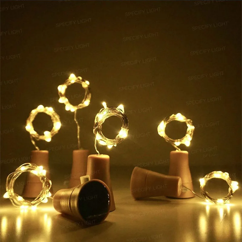 Solar Powered Cork Shaped LED String Light Wine Bottle Garland Wire String Light Christmas Holiday Party Wedding Decoration (8)