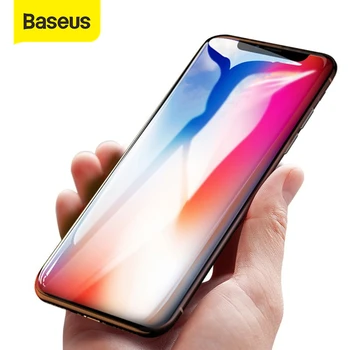 

Baseus 0.15mm Screen Protector For iPhone X Tempered Glass Ultra Thin 9H Scratch Proof Protective Glass For iPhone X Front Film