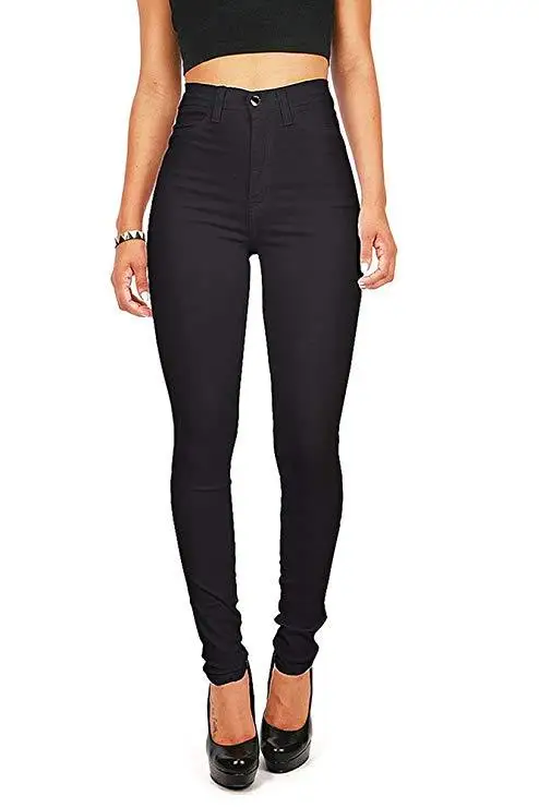 Джинсы женские белые джинсы черные с высокой талией осень брюки женские Мода тощие CHRLEISURE