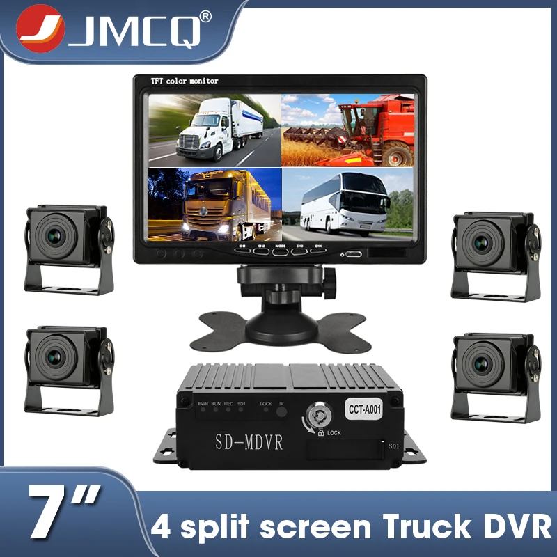JMCQ 7 \AHD грузовик DVR 1280x720 4 Разделение Экран монитор петля Запись g-сенсор камеры заднего вида Системы 12V-24V с задней камеры JMCQ 7 \AHD грузовик DVR 1280x720 4 Разделение Экран монитор петля Запись g-сенсор камеры заднего вида Системы 12V-24V с задней камеры