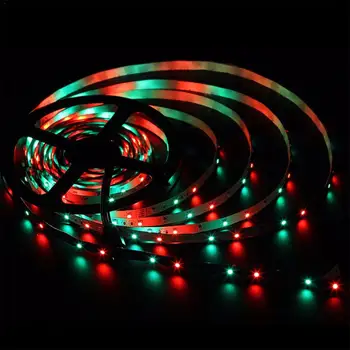 

LED Strip Light RGB 5050 SMD 3528 Flexible Ribbon fita led light strip RGB 0.5M 5M Tape Diode DC 12V+ Remote Control +Adapter
