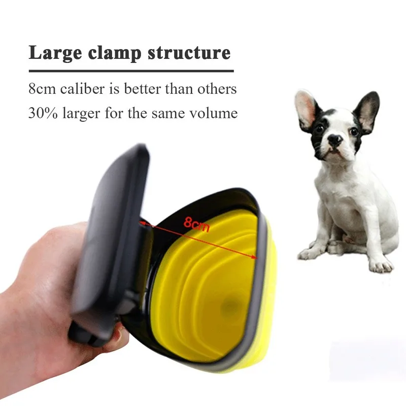 

Dog Pet Travel Foldable Pooper Scooper with 1 Roll Decomposable Bags Poop Scoop Clean Pick Up Excreta Cleaner S/L High Quality