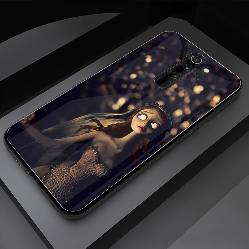 corpse bride Tempered Glass Phone Case For Redmi Note 5 6 7 8 Pro Note8T Note9S Redmi8 9 Cover Shell xiaomi leather case custom Cases For Xiaomi