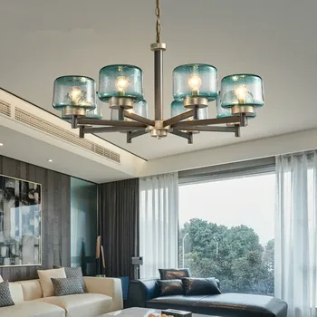 

Modern led chandelier home decoration stained glass chandelier light luxury living room bedroom dining room chandelier lighting
