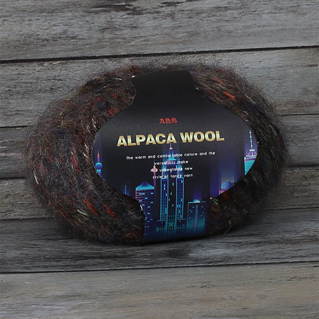 Alpacawool/цветное пальто ручной вязки, свитер, шарф из толстой шерсти, новинка, ручная вязка, Роскошная мягкая теплая детская пряжа, вязаная крючком - Цвет: D