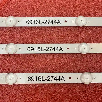 LG용 LED 백라이트 스트립, UHD 1, 3 개/세트, 8LED, 840mm, 43UH 603V, 43UH620V, 43UH610T, 43UH630V, 43UH603V, 6916L-2744A