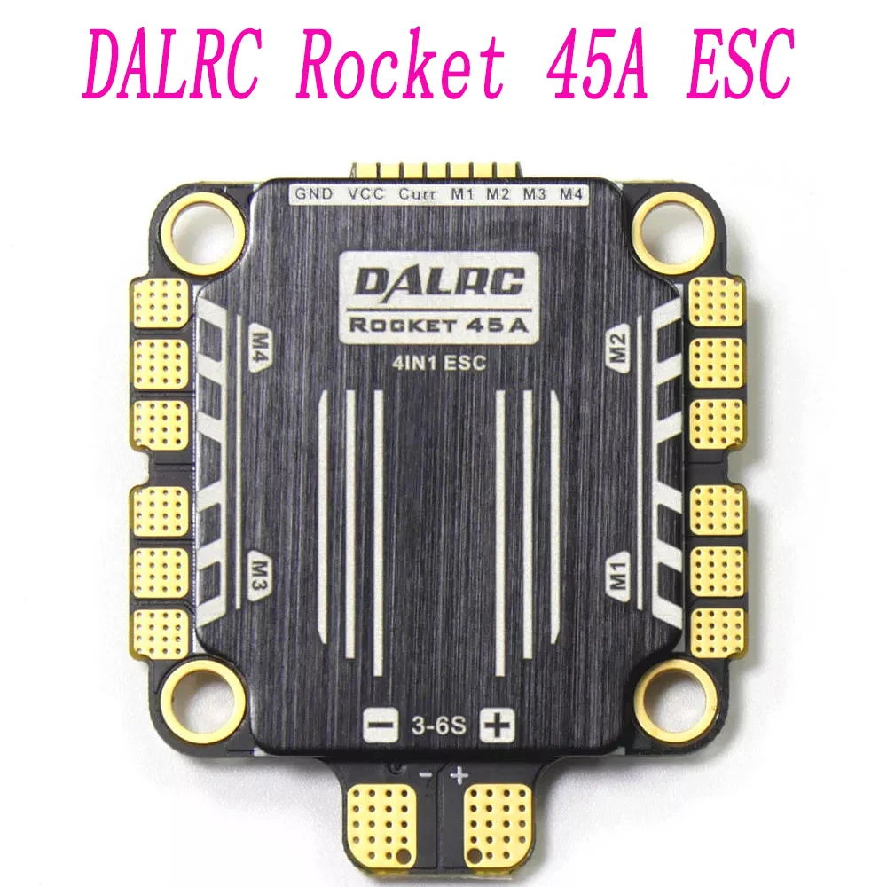 30,5*30,5 мм DALRC ракета 45A 4 в 1 ESC 3-6S BLheli32 поддержка DShot1200 STM32f051 FPV Бесщеточный ESC& DALRC F722 DUAL FC