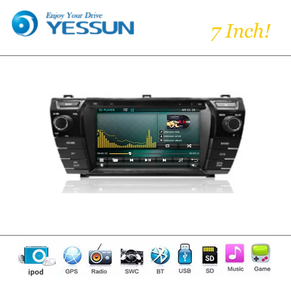 Автомобильный dvd плеер система Android Wince для Toyota Corolla 2014 2015 2016 автомагнитола стерео