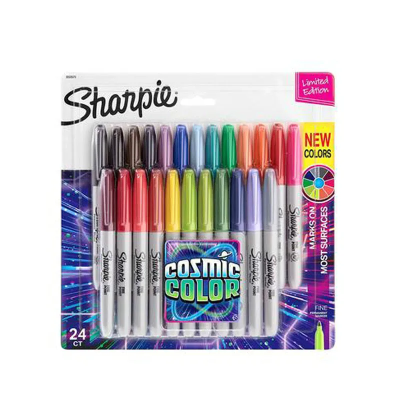 Набор перманентных маркеров Sharpie 12/24 шт. экологически чистые тонкие масляные