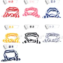 AliExpress детская полосатая повязка для волос с кроличьими ушами, эластичная повязка на голову для игр, Детские аксессуары для волос в европейском и американском стиле, Новинка