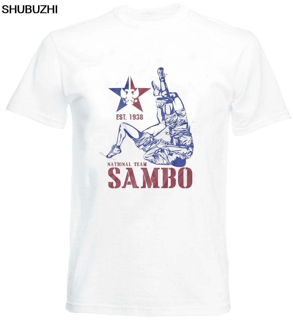 

Sambo New T-Shirt Sport Fight Sambo Russian Team Top Sale Men Round Neck Cotton Casual Muscle Fit Men's T Shirts