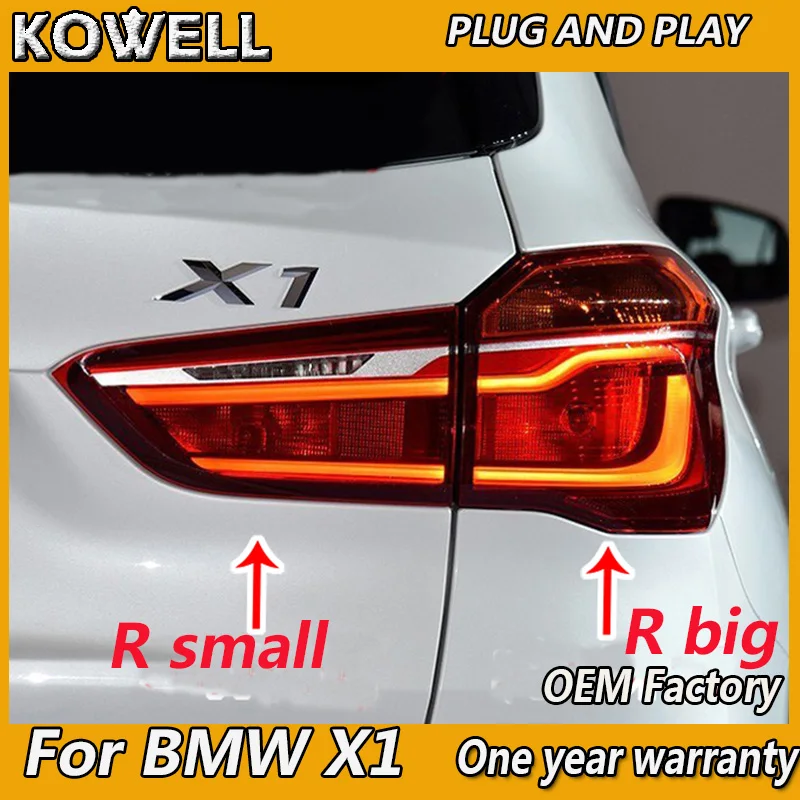 Автомобильный светодиодный задний фонарь для BMW X1 2016 2017 2018 DRL + Динамический